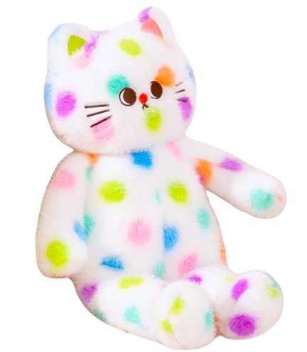 MASKOTKA ZABAWKA PLUSZAK SŁODKI KOTEK KOT W KROPKI 60 cm