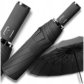 Parasole - Składany Parasol Automatyczna Parasolka pokrowiec czarny porządny automat - miniaturka - grafika 1