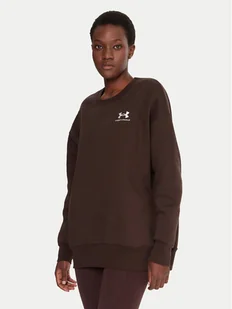 Under Armour Bluza Essential 1379475 Brązowy Loose Fit - Bluzy damskie - miniaturka - grafika 1