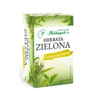 Herbata - HERBAPOL Herbata zielona z trawą cytrynową, 20 saszetek - >>>  <<< - miniaturka - grafika 1