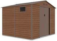 Altany ogrodowe - Domek Na Narzędzia Montreal 9X8 Walnut - miniaturka - grafika 1