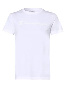 Champion - T-shirt damski, biały - Koszulki i topy damskie - miniaturka - grafika 1