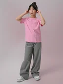 Koszulki dla dziewczynek - 4F T-shirt regular z nadrukiem dziewczęcy - różowy 164 (13-14 lat) - miniaturka - grafika 1