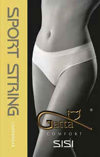 FIGI GATTA SPORT STRING SISI (kolor czarny, rozmiar XL) - Majtki damskie - miniaturka - grafika 1