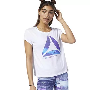 Reebok damska koszulka Os zimowa łatwa koszulka, biała, S - Koszulki i topy damskie - miniaturka - grafika 1