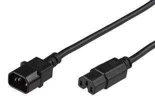 Kabel zasilający MicroConnect Jumper Cable C14 C15 2m PE011420 - Kable komputerowe i do monitorów - miniaturka - grafika 1