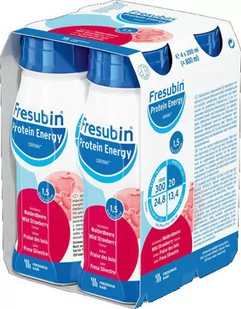 Fresubin Protein Energy Drink o smaku poziomkowym 4 x 200 ml - Suplementy diety - miniaturka - grafika 1