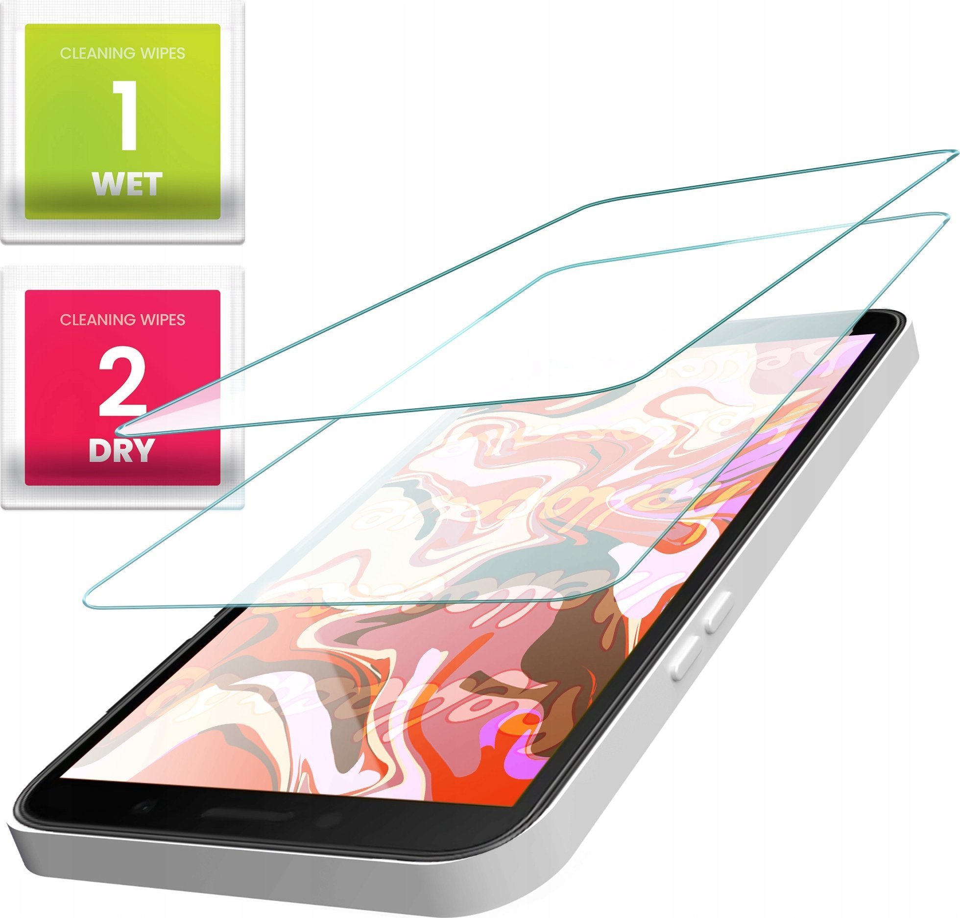 Hello Case 2-PAK Szkło Hartowane do Y6s / Y6 Prime 2019 / Honor 8a 9H, płaskie 2.5D