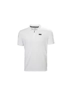 Koszulki męskie - Koszulka męska polo HELLY HANSEN HP 1/2 ZIP POLO biała L - miniaturka - grafika 1