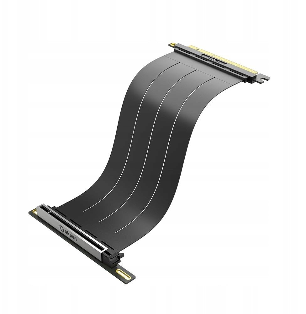 Akasa Riser Black X3 Mark V PCIe 5.0 Riser Kabel - 300mm, schwarz AK-CBPE05-30B