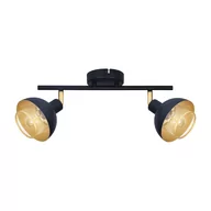 Lampy sufitowe - Lampa sufitowa Savio SPL-27357-2-BK-GD - Italux - miniaturka - grafika 1