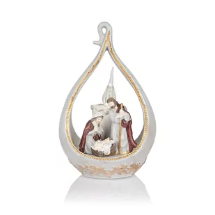 SZOPKA led świeczka ŚWIĘTA RODZINA klasyczna figurka bożonarodzeniowa PREZENT na święta pod choinkę - Ozdoby bożonarodzeniowe - miniaturka - grafika 1