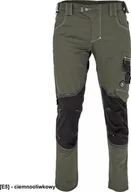 Odzież robocza - CERVA NEURUM CLASSIC spodnie - męskie spodnie robocze, 6 kieszeni, elastyczny materiał Trifibetex, odblaski - ciemnooliwkowy 52 - miniaturka - grafika 1