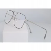Okulary korekcyjne, oprawki, szkła - Okulary męskie zerówki filtr Blue Light do komputera 2547-4 - miniaturka - grafika 1