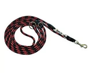 Chaba Smycz linka regulowana - 14mm x 130/220 cm czarno-czerwona 2062 - Smycze dla psów - miniaturka - grafika 1