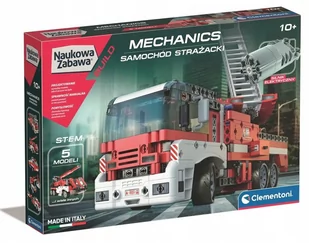 Clementoni Naukowa zabawa Laboratorium mechaniki. Samochód strażacki - Mały naukowiec - miniaturka - grafika 1