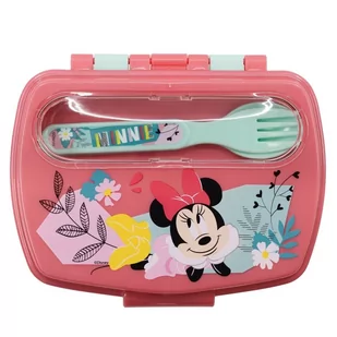 Lunchbox śniadaniówka + sztućce  Myszka Minnie - Lunch boxy - miniaturka - grafika 1