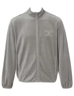 Emporio Armani Męska bluza żakardowa Bold Logo Chenille, kamyk, S - Bluzy męskie - miniaturka - grafika 1