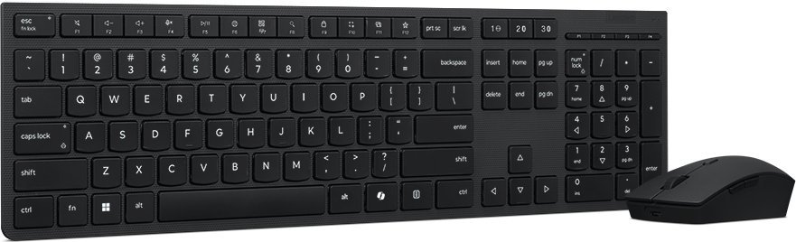 Lenovo Professional Wireless Rechargeable Keyboard and Mouse Combo AI - Lithuanian Lenovo 4X31R64354