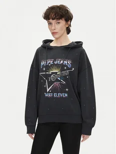 Pepe Jeans Bluza Lilian PL581469 Czarny Loose Fit - Bluzy damskie - miniaturka - grafika 1