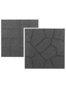 Podesty i deski tarasowe - Dwustronna płytka ECO podest taras Multyhome, szary, 40x40 cm - miniaturka - grafika 1