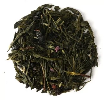 Herbata zielona o smaku Magiczna porzeczka 120g najlepsza herbata liściasta sypana w eko opakowaniu