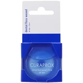 Nici dentystyczne - Curaprox, nić dentystyczna, woskowana, miętowa, DF 834, 50 m - miniaturka - grafika 1