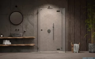 Radaway Essenza Pro Brushed GunMetal Kdj+S kabina 90x100x90cm prawa szczotkowany grafit 10097310-92-01R/10098080-01-01/10098090-01-01 - Kabiny prysznicowe Radaway Essenza Pro Brushed GunMetal Kdj+S kabina 90x100x90cm prawa szczotkowany grafit 10097310-92-01R/10098080-01-01/10098090-01-01 - Kabiny prysznicowe - miniaturka - grafika 4