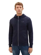 Koszulki męskie - TOM TAILOR Koszulka męska z długim rękawem, 10668 - Sky Captain Blue, XL - miniaturka - grafika 1
