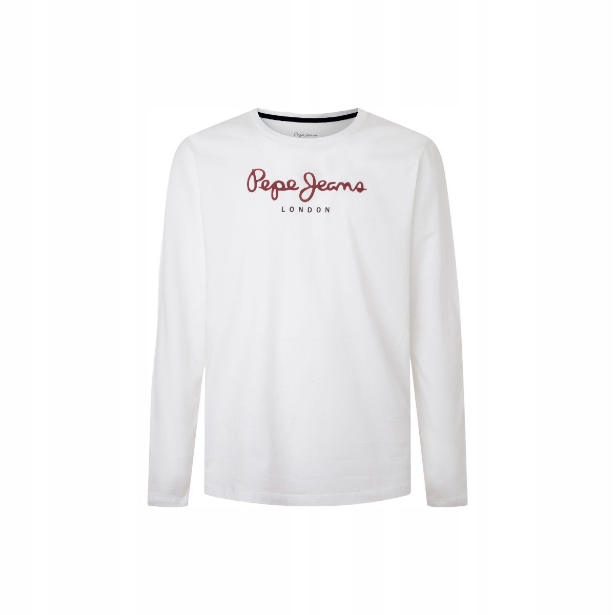 Pepe Jeans Koszulka Męska Z Długim Rękawem Eggo Long N Future Biała R.L