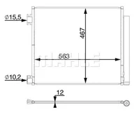 Akcesoria do klimatyzacji i ogrzewania - Skraplacz, klimatyzacja Mahle AC 78 000S - miniaturka - grafika 1