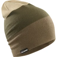 Czapki damskie - Czapka zimowa SALOMON FLATSPIN REVERSIBLE BEANI LC2302500 – Brązowy - miniaturka - grafika 1