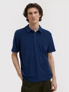 Koszulki męskie - Selected Homme Polo Joshua 16084667 Granatowy Relaxed Fit - grafika 1