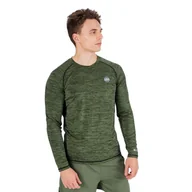 Kimona, stroje i obuwie - Rashguard longsleeve męski Pitbull Performance Small Logo zielony 972202360001 M - miniaturka - grafika 1