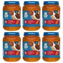 Gerber Warzywa z wołowinką i kaszą po 10 miesiącu zgrzewka 6 x 190 g - Dania dla dzieci - miniaturka - grafika 1