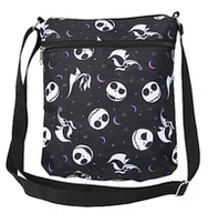 Torebki damskie - Disney Torby crossbody dla kobiet, prezent koszmar przed Bożym Narodzeniem, film Jack Skellington, czarna wegańska mała torba na ramię, torebka podróżna dla kobiet, codzienny paszport na Halloween, - miniaturka - grafika 1