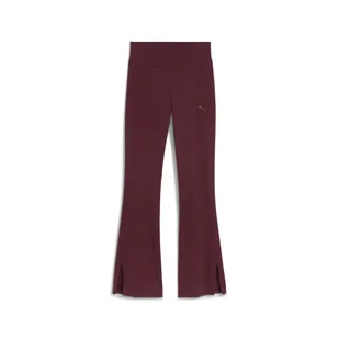 Damskie rozkloszowane legginsy HER z wysokim stanem PUMA Ruby Shimmer Red - Spodnie sportowe damskie - miniaturka - grafika 1