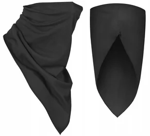 Mil-Tec Chusta wielofunkcyjna SCARF maska komin 48x23 Mesh Czarna - Apaszki i szaliki damskie - miniaturka - grafika 1