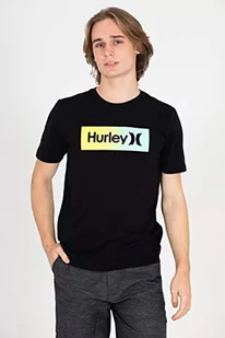 Hurley Męska koszula M Evd WSH OAO Boxed Gradient Ss czarny czarny M DB3252G - Koszule męskie - miniaturka - grafika 1