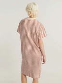 Sukienki - G-Star Sukienka w kolorze kremowo-czerwonym - miniaturka - grafika 1