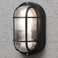 Lampy ścienne - Konstsmide elmas 7650  750 lampa ścienna B: 12 cm głęb.: 10,5 cm wys.: 20 cm/1 X 40 W/tworzywo sztuczne/plastik/przejrzysty szklany/czarny 7650-750 - miniaturka - grafika 1