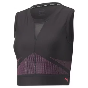 Tank top damski Puma EVERSCULPT FITTED czarny 52239551-L - Koszulki i topy damskie - miniaturka - grafika 1