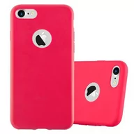 Etui i futerały do telefonów - Pokrowiec Do Apple iPhone 7 / 7S / 8 / SE 2020 Etui w CANDY CZERWONY TPU Silikon Obudowa Case Cover Ochronny Plecki Cadorabo - miniaturka - grafika 1