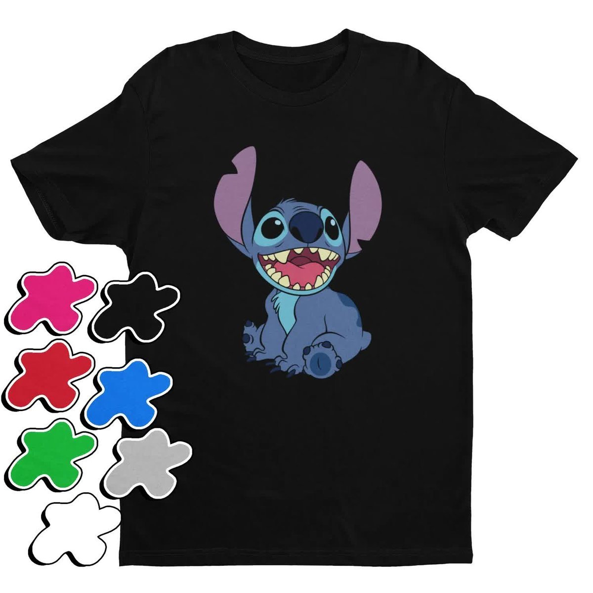 Koszulka T-Shirt Dziecięca Z Nadrukiem Duży Wybór Lilo Stitch -M 134-140