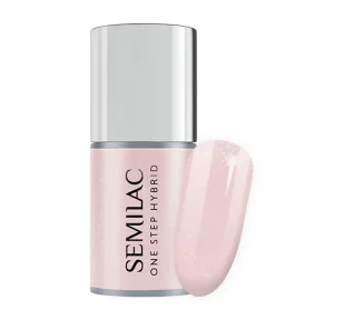 Semilac One Step Hybrid 3w1 Naked Glitter Beige S259 5ml - Lakiery hybrydowe - miniaturka - grafika 1