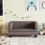 Meble do sypialni - vidaXL Sofa dla dzieci, brązowa, 60x40x30 cm, sztuczna skóra - miniaturka - grafika 1