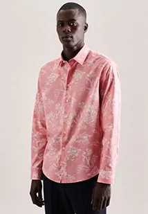 Seidensticker Męska koszula z długim rękawem, regular fit, różowa, M, Rosa, M - Koszule męskie - miniaturka - grafika 1