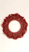 Dekoracje domu - Makrama Mandala Terracota - miniaturka - grafika 1