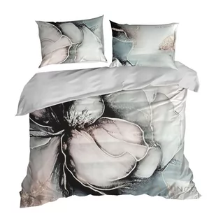 Pościel satynowa EVA 160x200 Eva Minge jasnokremowa pudrowy róż miętowa artystyczne kwiaty logo - Pościel Pościel satynowa EVA 160x200 Eva Minge jasnokremowa pudrowy róż miętowa artystyczne kwiaty logo - Pościel - miniaturka - grafika 1