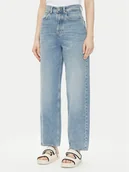 Spodnie damskie - Pepe Jeans Jeansy PL204739 Niebieski Loose Fit - miniaturka - grafika 1